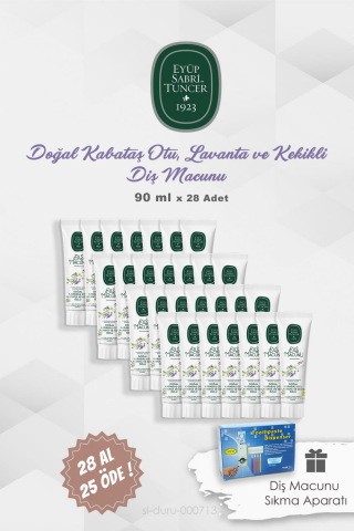 Eyüp Sabri Tuncer Diş Macunu Kekik Özlü 28 AL 25 ÖDE ve Diş Macunu Aparatı