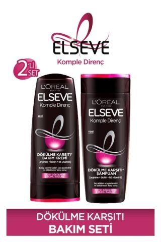 Elseve Komple Direnç Dökülme Karşıtı Şampuan & Saç Bakım Kremi 390 Ml