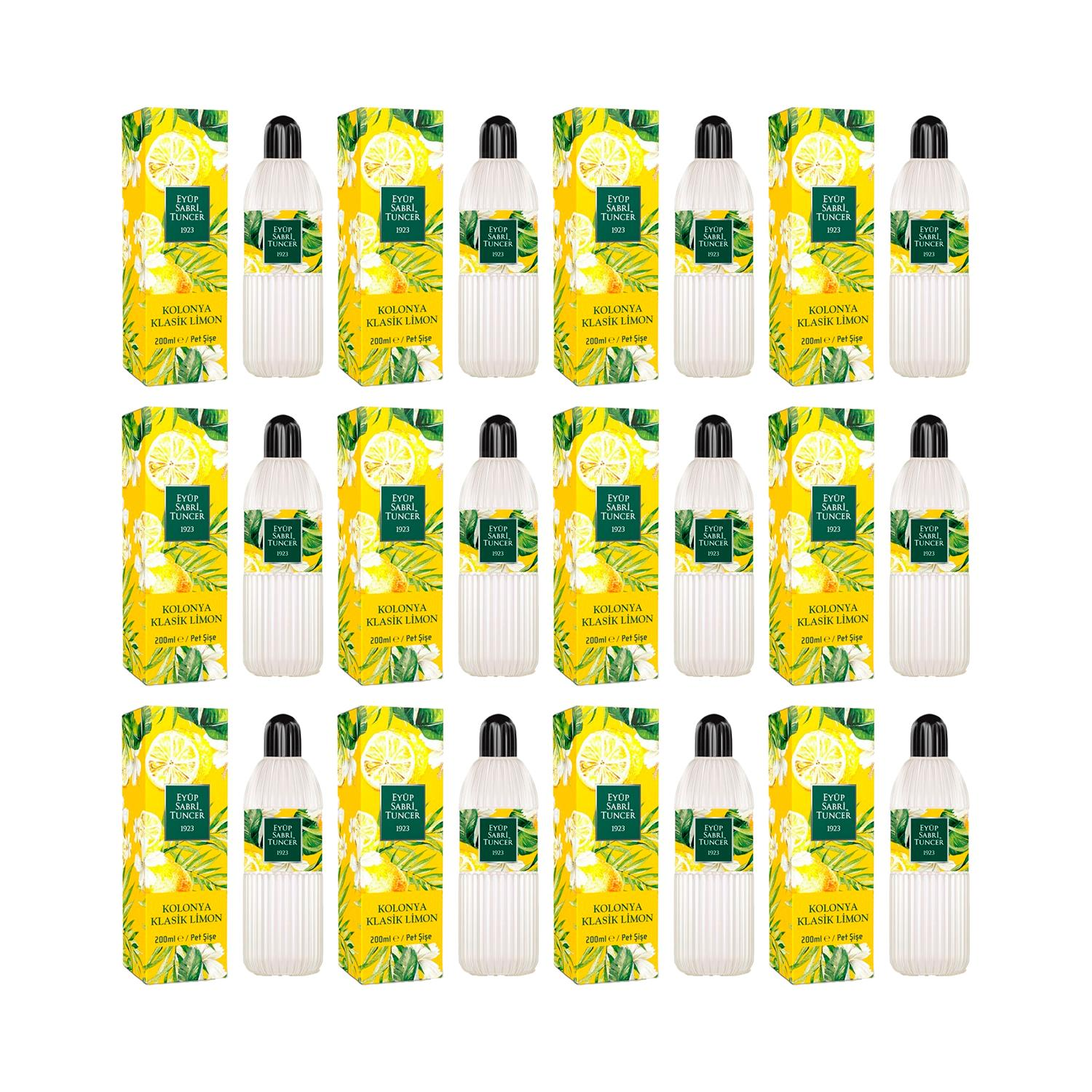 Eyüp Sabri Tuncer Klasik Limon Kolonyası 200 ml x 12