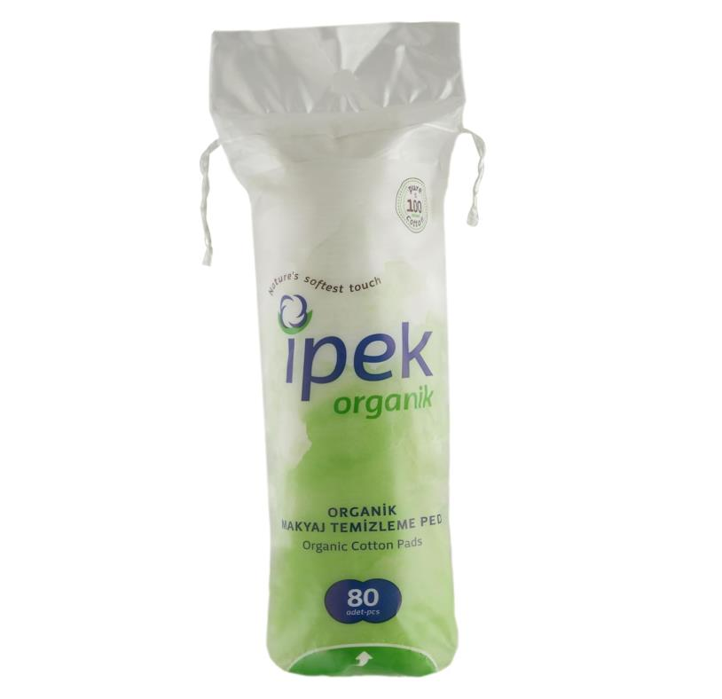 İpek Organik Makyaj Temizleme Pamuğu 80 Adet