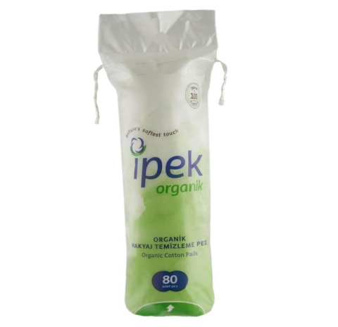 İpek Organik Makyaj Temizleme Pamuğu 80 Adet