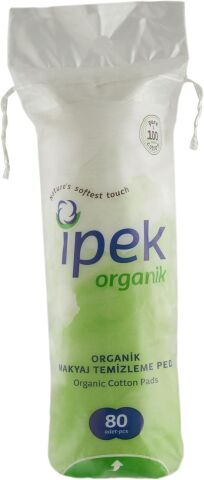 İpek Organik Makyaj Temizleme Pamuğu 80 Adet