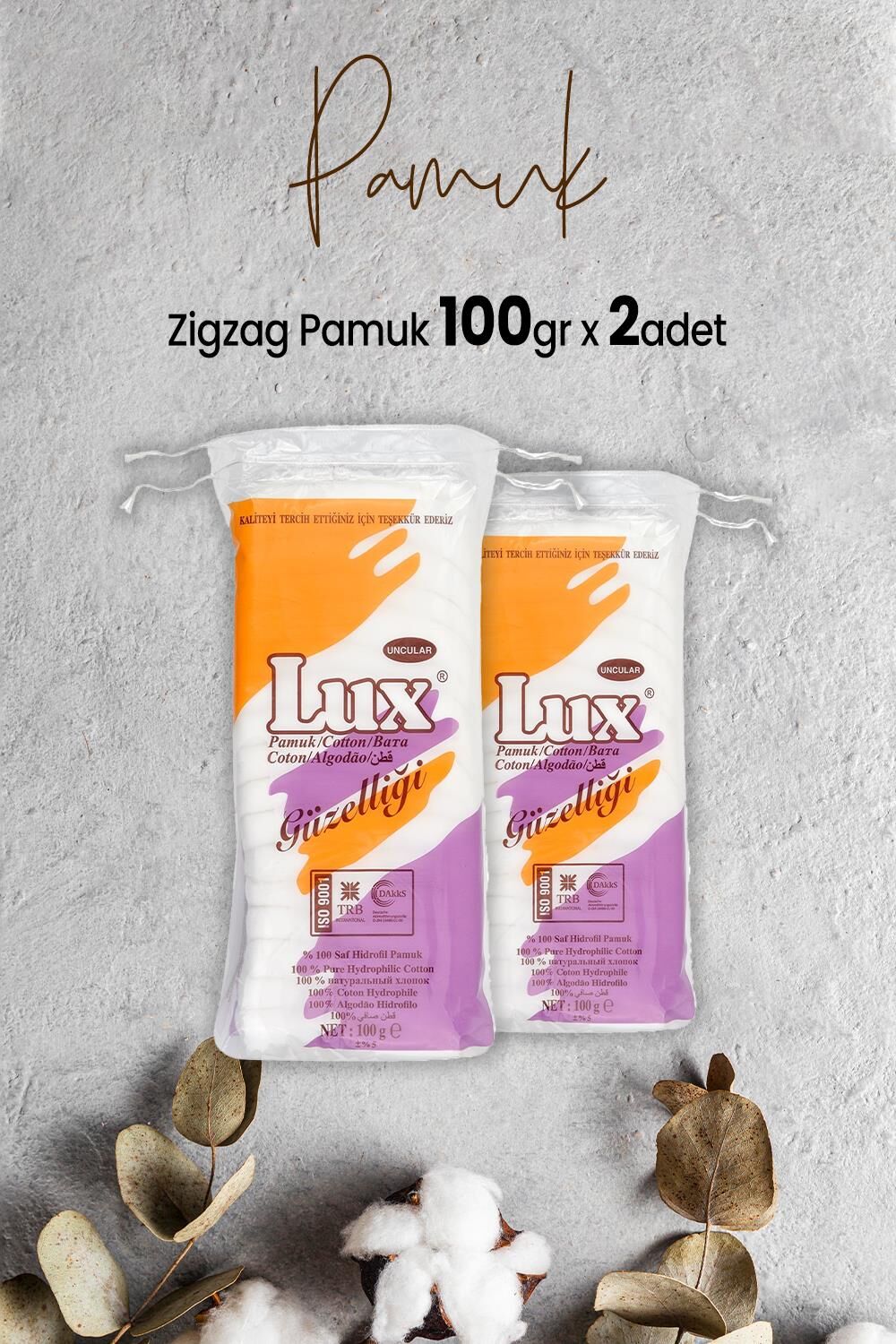 Lux Zigzag Pamuk 100 gr x 2 Adet