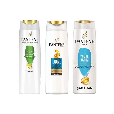 Pantene Şampuan Pro-V Güç Ve Parlaklık, Nem Terapisi ve Klasik Bakım