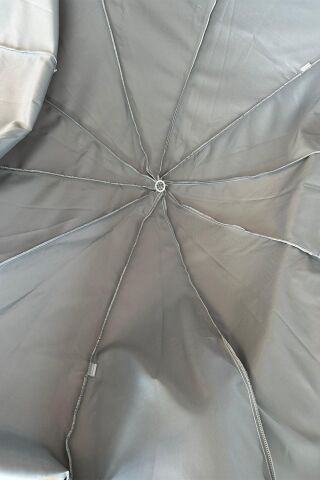 Gri Polyester Kumaş, 200 cm / 10 telli (plaj şemsiyesi uyumlu)