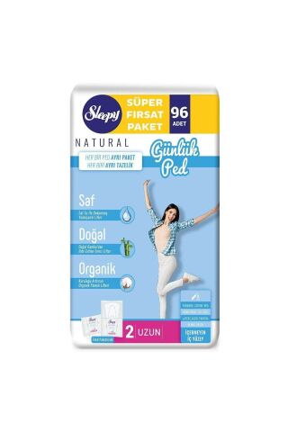Sleepy Natural Günlük Ped Uzun 3X32 Adet