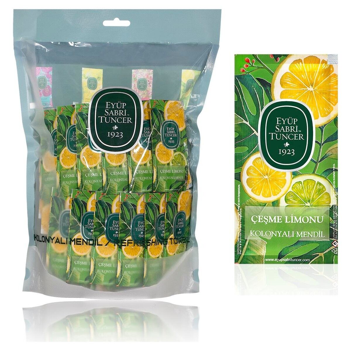 Çeşme Limonu Kolonyalı Mendil 150'li (Küçük Boy)