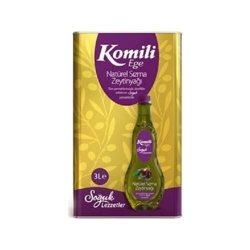 Komili Ege Sızması Naturel Sızma Zeytinyağı Teneke 3 L