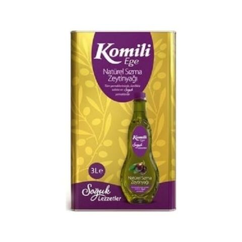 Komili Ege Sızması Naturel Sızma Zeytinyağı Teneke 3 L