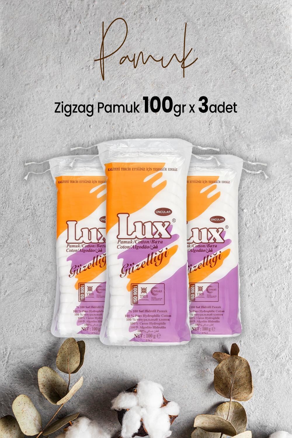 Lux Zigzag Pamuk 100 gr x 3 Adet