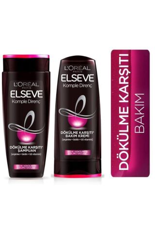 Elseve Komple Direnç Dökülme Karşıtı Bakım Seti 390 Ml