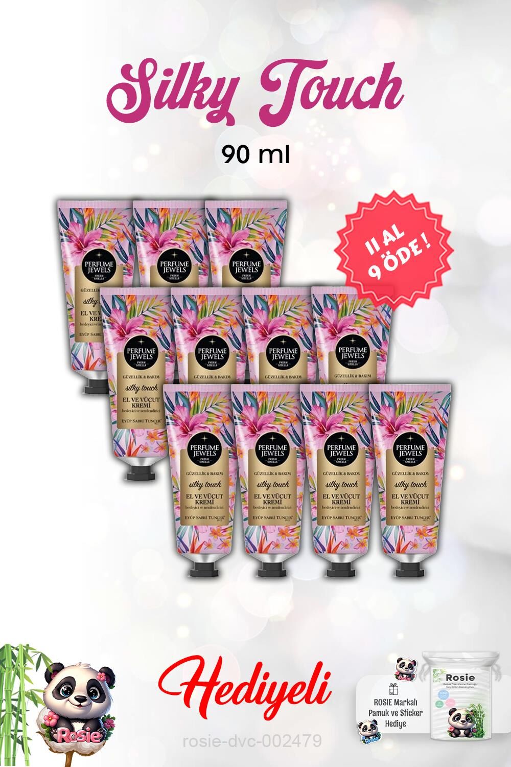 11 AL 9 ÖDE Eyüp Sabri Tuncer El Ve Vücut Kremi Silky Touch Tüp 50 Ml ve Rosie