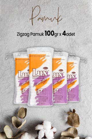 Lux Zigzag Pamuk 100 gr x 4 Adet