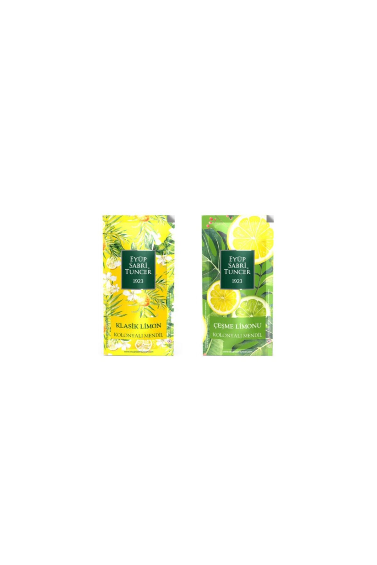 Eyüp Sabri Tuncer Kolonyalı Mendil Klasik Limon ve Çeşme Limonu 300 Adet