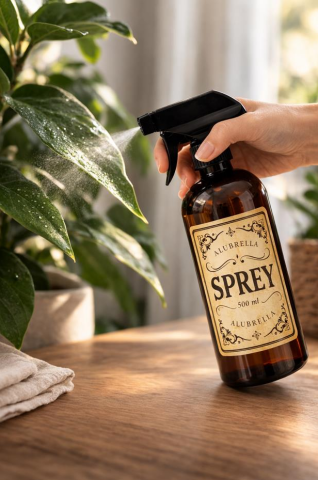 Plastik Fısfıs ve Pompalı Şişe ile Etiket Seti