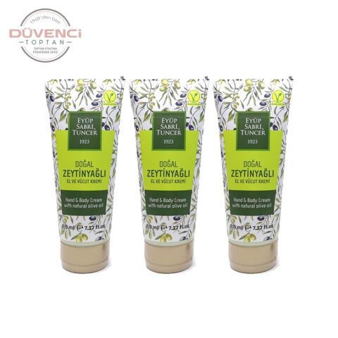 Eyüp Sabri Tuncer Doğal Zeytinyağlı El & Vücut Kremi 215 ml x 3 Adet
