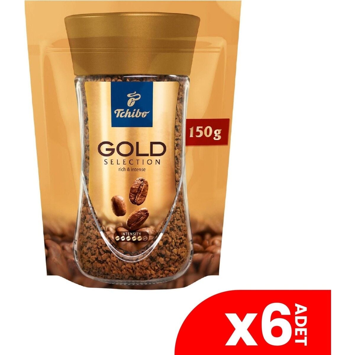 Tchibo Gold Selection Çözünebilir Kahve 150 gr 6'lı