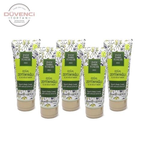 Eyüp Sabri Tuncer Doğal Zeytinyağlı El & Vücut Kremi 215 ml x 5 Adet