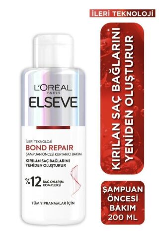 Elseve Bond Repair Bağ Onarıcı Saç Bakım Seti: Güçlendirici Şampuan +şampuan Öncesi Kurtarıcı Bakım 200ml