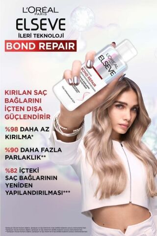 Elseve Bond Repair Bağ Onarıcı Saç Bakım Seti: Güçlendirici Şampuan +şampuan Öncesi Kurtarıcı Bakım 200ml