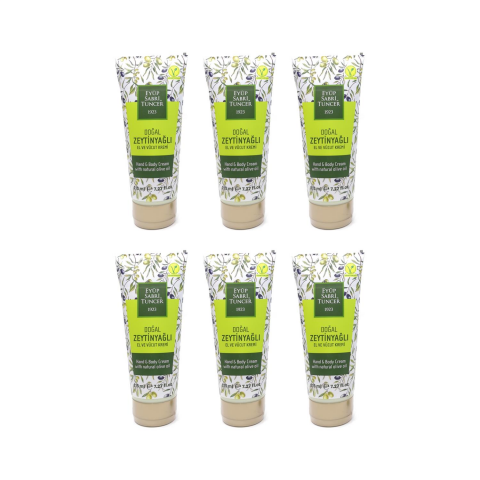 Eyüp Sabri Tuncer Doğal Zeytinyağlı El & Vücut Kremi 215 ml x 6 Adet