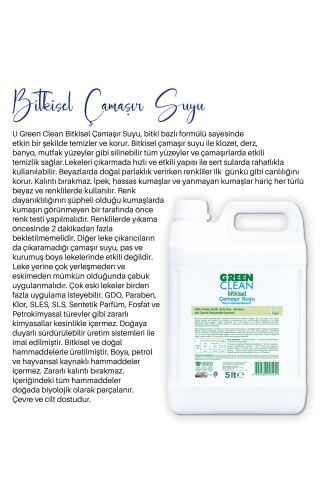 Green Clean Organik Çamaşır Suyu 5 Lt
