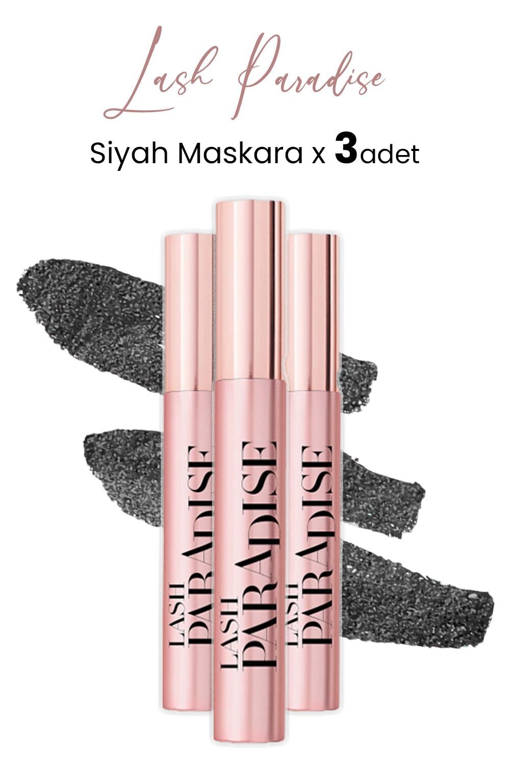 Loreal Paris Lash Paradise Maskara Siyah x 3 Adet