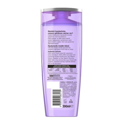 Elseve Hydra [hyaluronic] Nem Dolduran Şampuan 390ml Ve Nemi Hapseden Saç Bakım Kremi 390ml