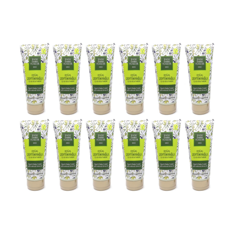 Eyüp Sabri Tuncer Doğal Zeytinyağlı El & Vücut Kremi 215 ml x 12