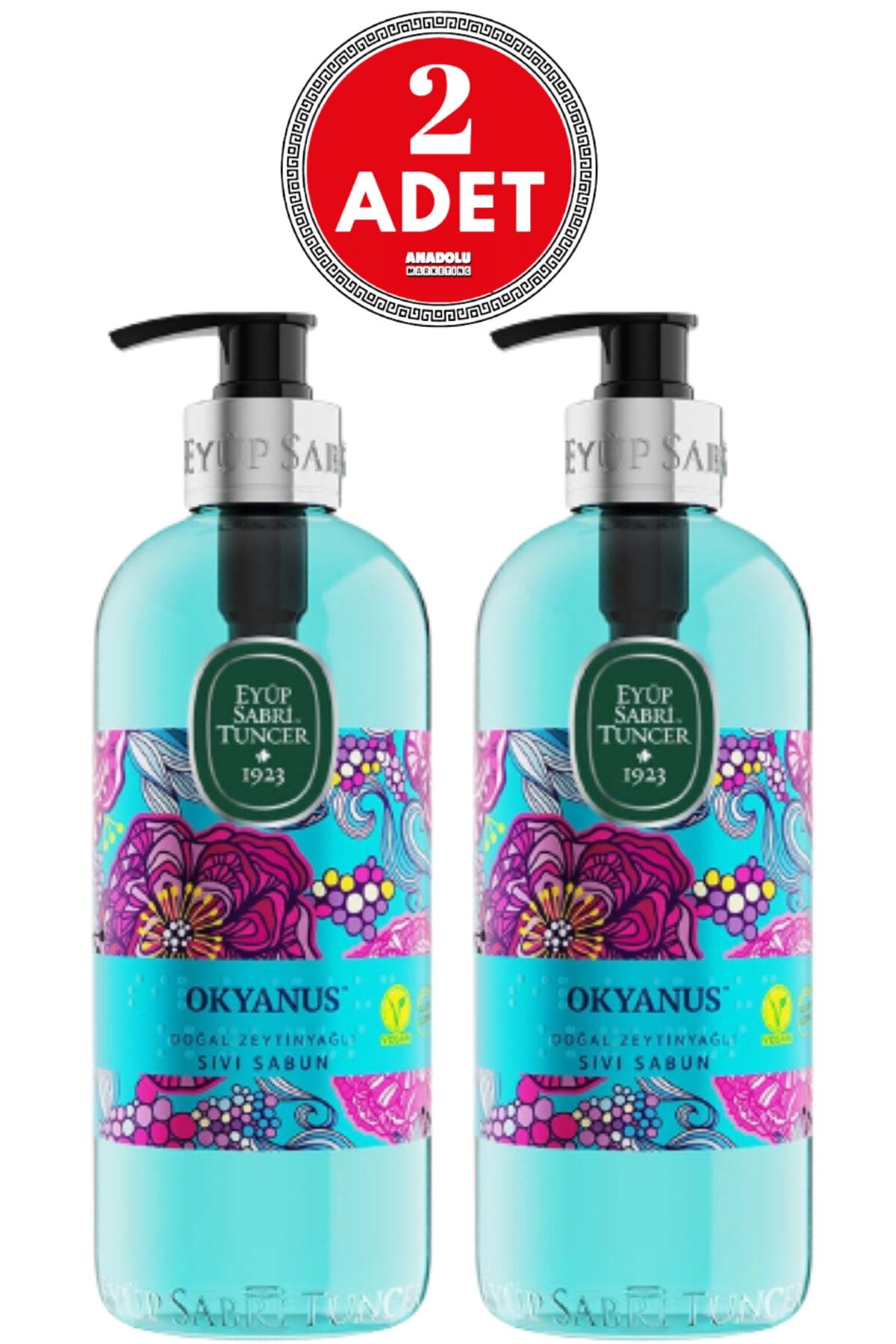 Eyüp Sabri Tuncer Doğal Zeytinyağlı Sıvı Sabun Okyanus 500 ml x 2 Adet