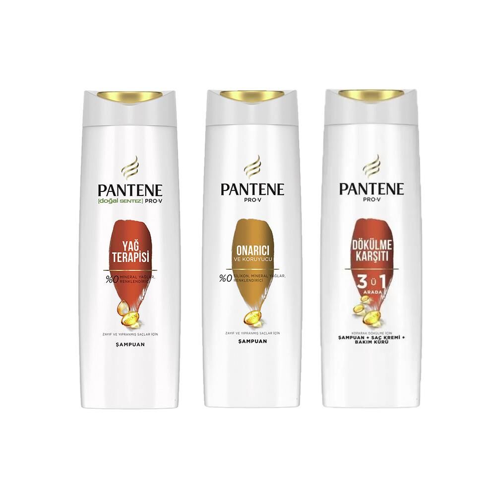Pantene Şampuan Pro-V Yağ Terapisi, Onarıcı ve 3' ü 1 Arada