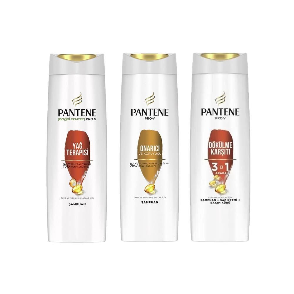 Pantene Şampuan Pro-V Yağ Terapisi, Onarıcı ve 3' ü 1 Arada