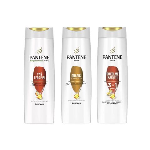 Pantene Şampuan Pro-V Yağ Terapisi, Onarıcı ve 3' ü 1 Arada