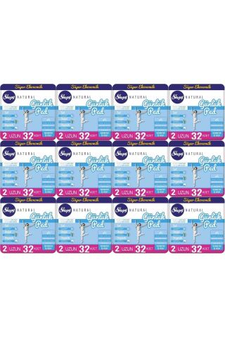 Sleepy Natural Günlük Ped Uzun 32'li X 12 (384 Adet)