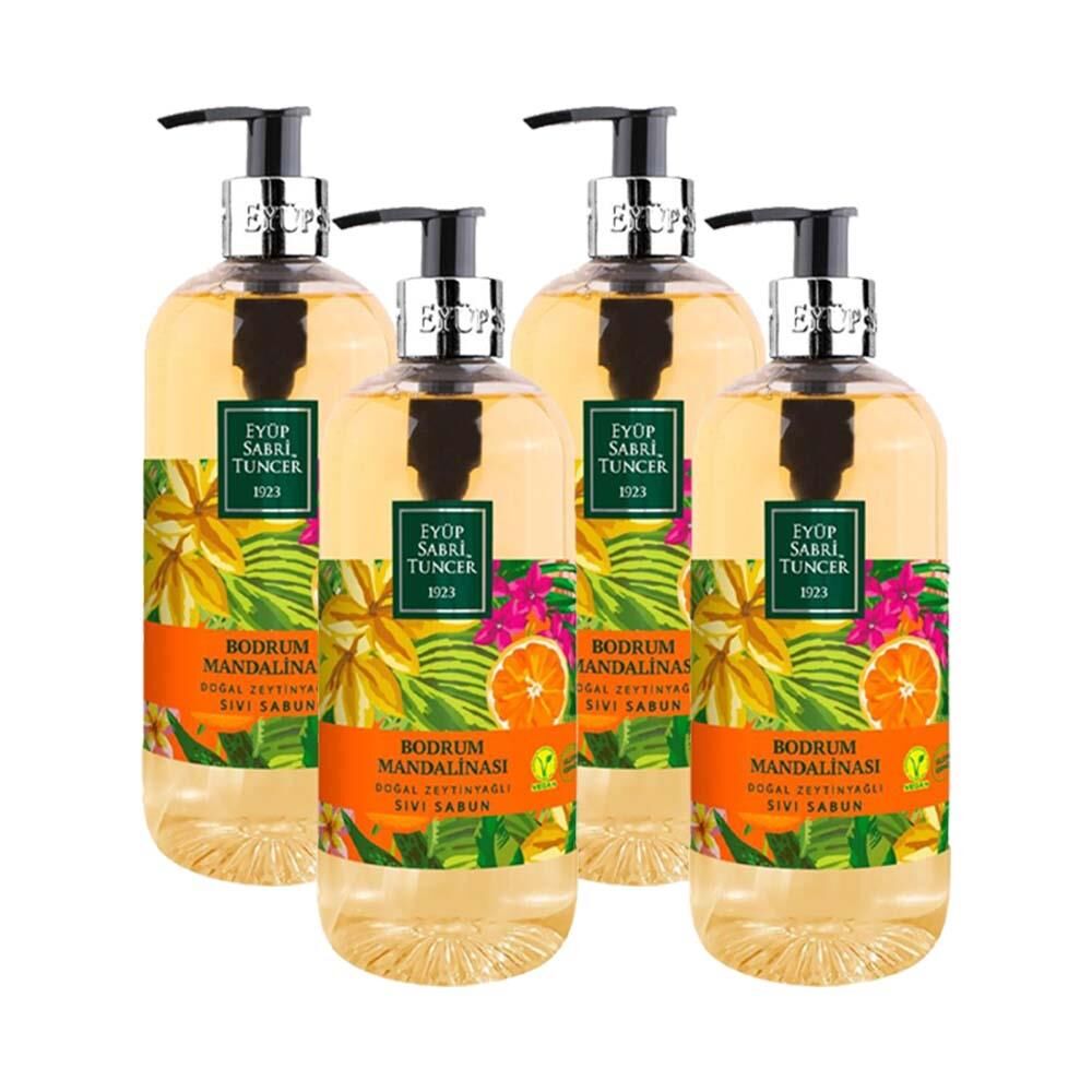 Eyüp Sabri Tuncer Bodrum Mandalinası Sıvı Sabun 500 ml x 4