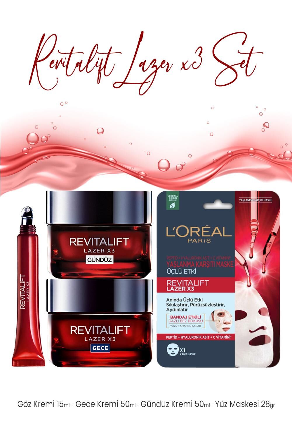 Loreal Paris Revitalift Lazer Bakım Seti