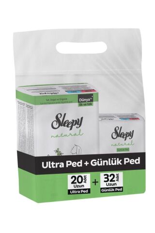 Sleepy uzun ultra ped 20li+günlük ped 32 li uzun