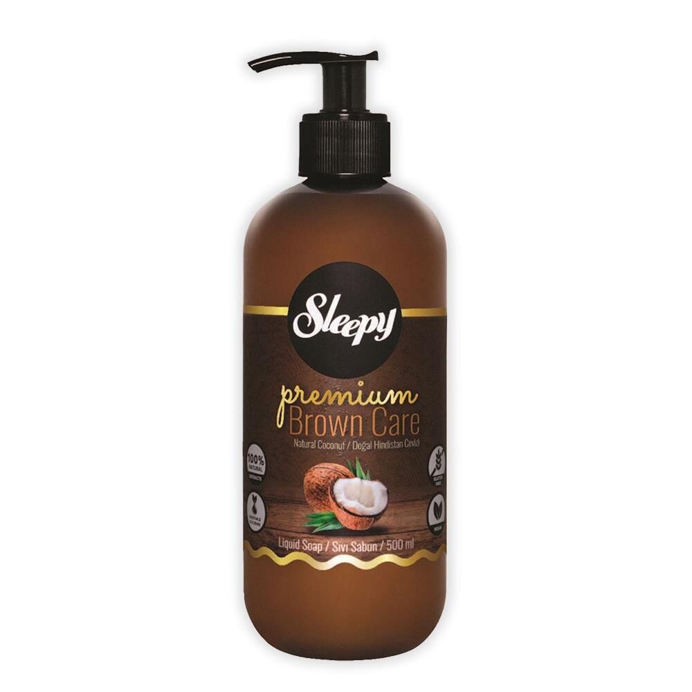 Sleepy Premium Brown Care Sıvı Sabun Hindistan Cevizi 500 ml