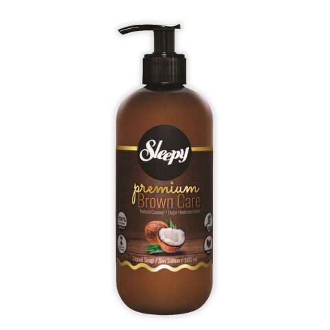 Sleepy Premium Brown Care Sıvı Sabun Hindistan Cevizi 500 ml