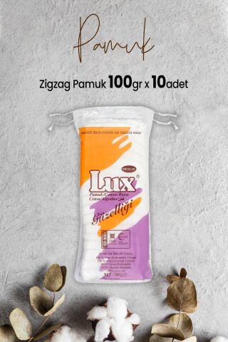 Lux Zigzag Pamuk 100 gr x 10 Adet