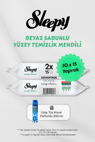 150 Adet Beyaz Sabunlu Havlu, Toz Kovar Hediyeli