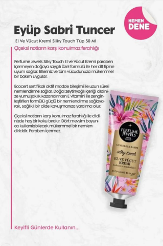 50 ml El Kremi 6'lı Silky Touch, Pure Love, Summer Dream, The Adventure, Empress, Soul Beauty ve Rosie