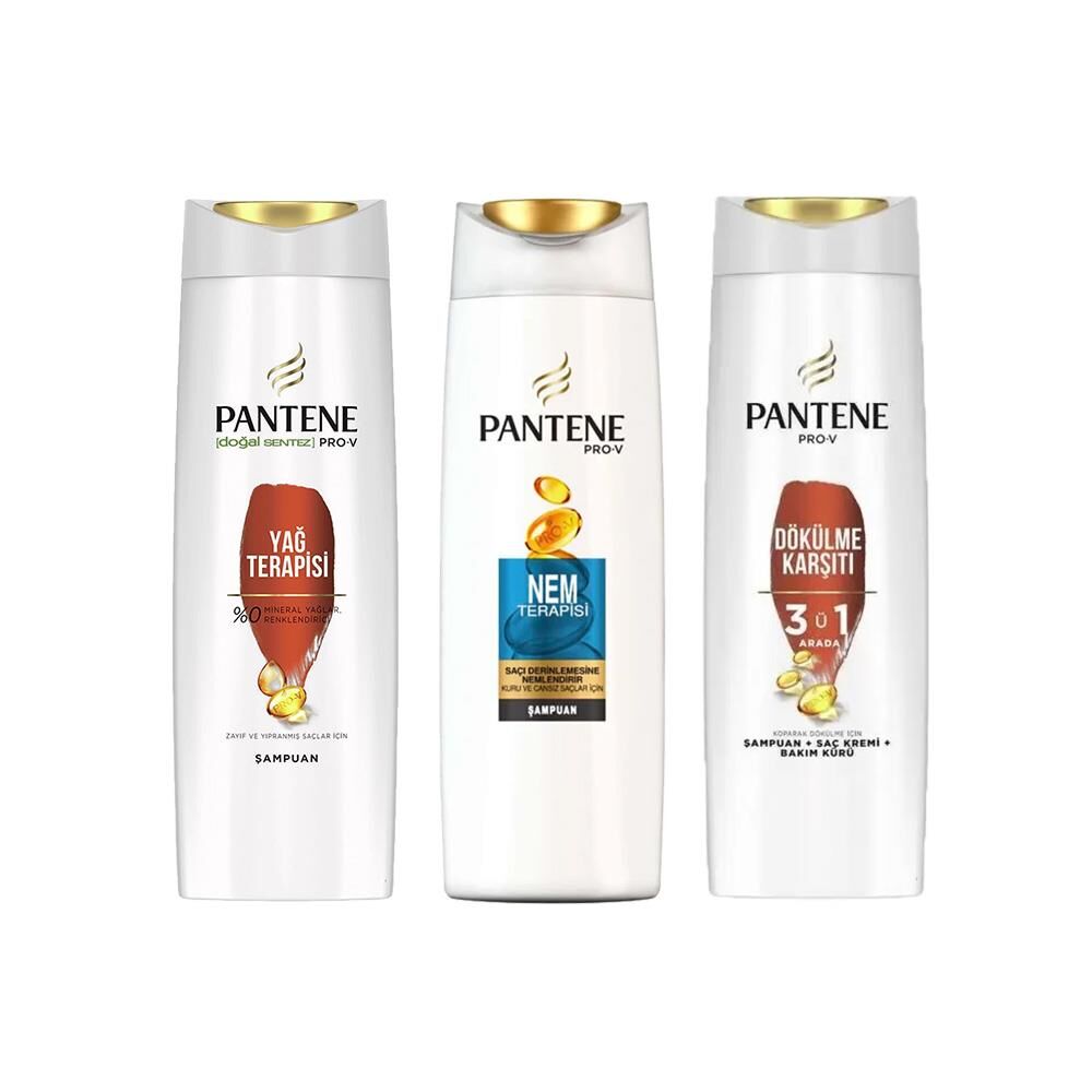 Pantene Şampuan Pro-V Yağ Terapisi, Nem Terapisi ve 3' ü 1 Arada