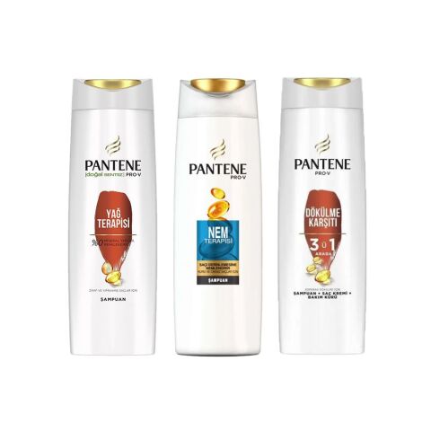 Pantene Şampuan Pro-V Yağ Terapisi, Nem Terapisi ve 3' ü 1 Arada