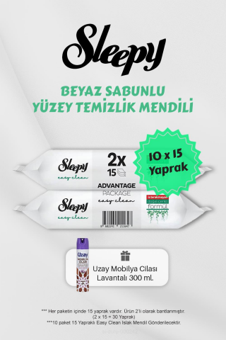 150 Adet Beyaz Sabunlu Havlu, Lavantalı Mobilya Cilası Hediyeli