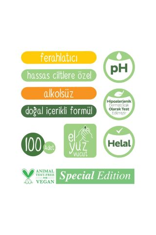 Sleepy Kişisel Bakım Havlusu Karma Paket 3x100 (300 Yaprak)