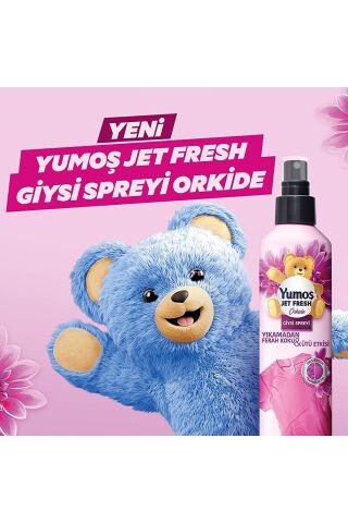 Yumoş Jet Fresh Ütü Etkisi Giysi Spreyi Lilyum 200 ml x 3 ve Orkide 200 ml x 3