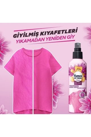 Yumoş Jet Fresh Ütü Etkisi Giysi Spreyi Lilyum 200 ml x 3 ve Orkide 200 ml x 3