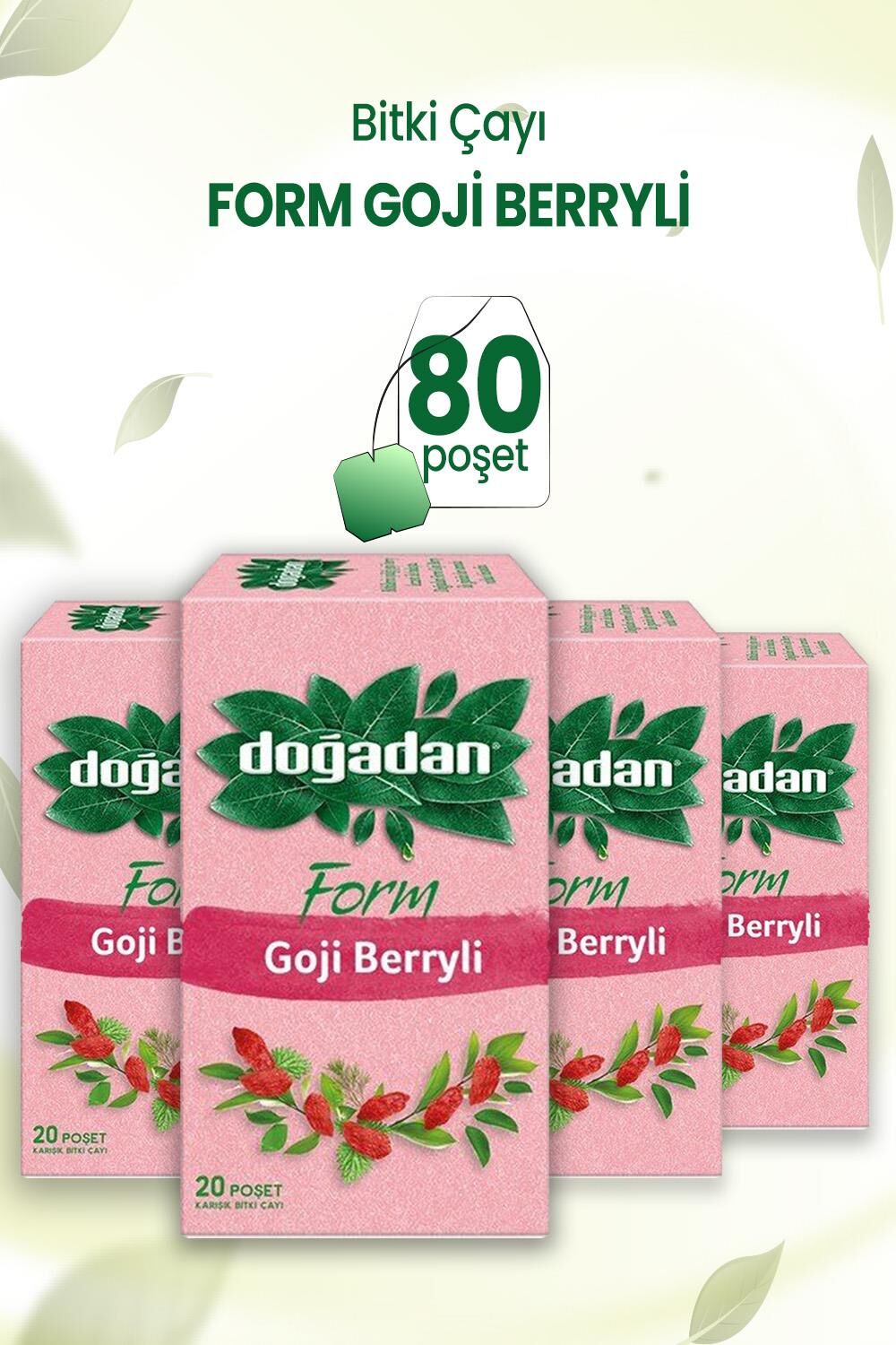 Doğadan Form Goji Berry'Li 20'li x 4 Adet