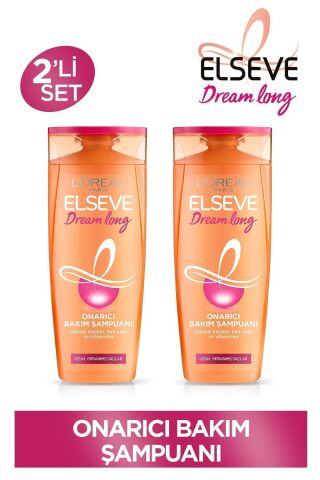 Elseve Dream Long Onarıcı Bakım Şampuanı 390ml 2'li Set